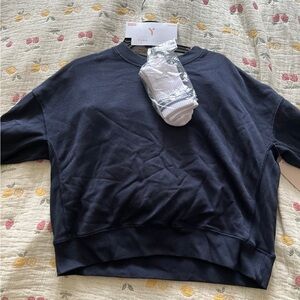 Navy Blue home wear lounge set with Socks